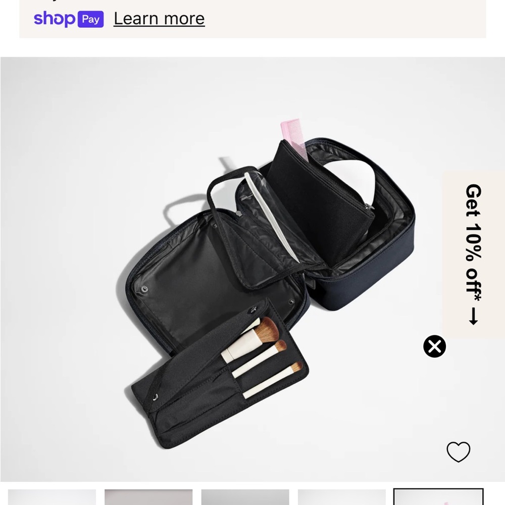 Away Jet Black Cosmetic Bag - Picture 3 of 6